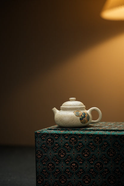 Fu Lu Rong Tian Yixing Teapot, Bai Yu Duan, 100ml - view 9