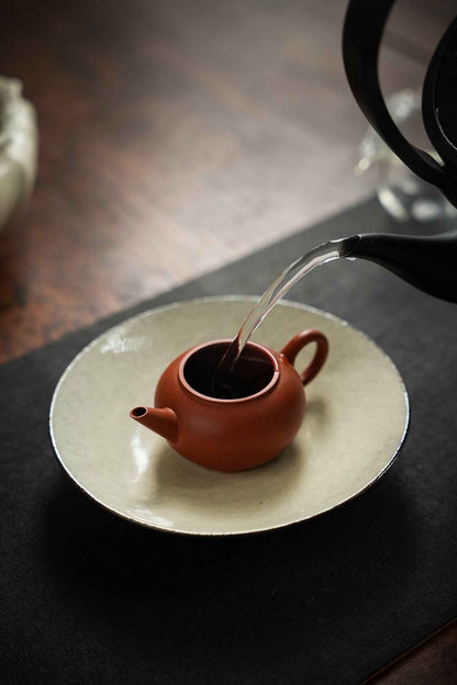Mini Shui Ping Yixing Teapot, Xiao Hong Ni, 100ml