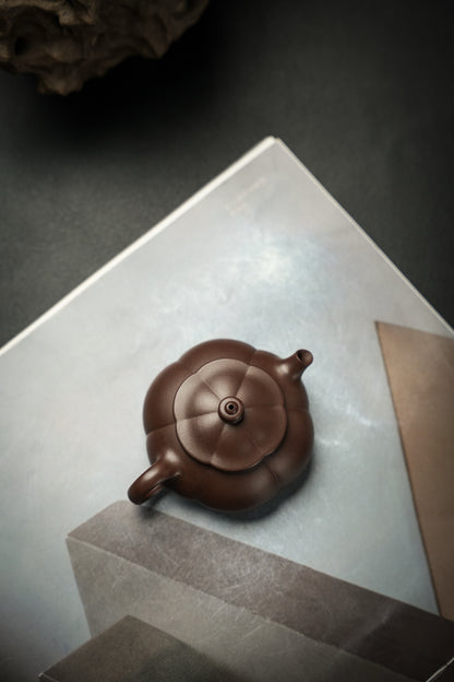 Han Jiang Ribbed Teapot, Zi Ni, 90ml - view 7
