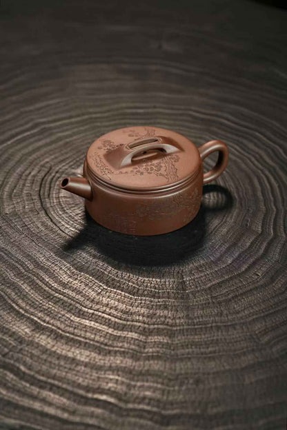 Han Wa Teapot with Plum Engraving, Zi Ni, 180ml