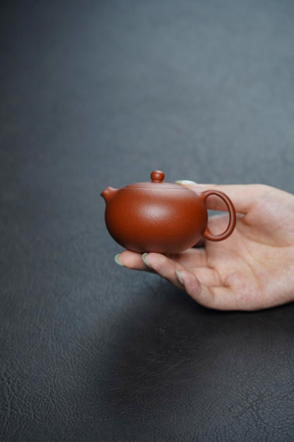 Flat Xi Shi Yixing Teapot, Xiao Hong Ni, 100ml - view 8