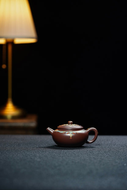 Ling Hua Yixing Teapot with Floral Enamel, 168ml - view 6