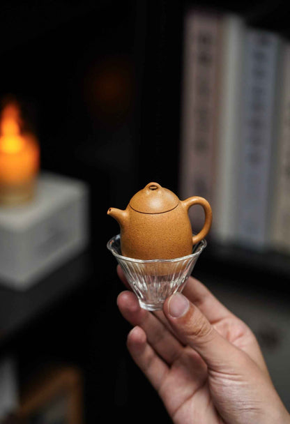 Mini Qin Quan Teapot, Huang Jin Duan Ni, 35ml