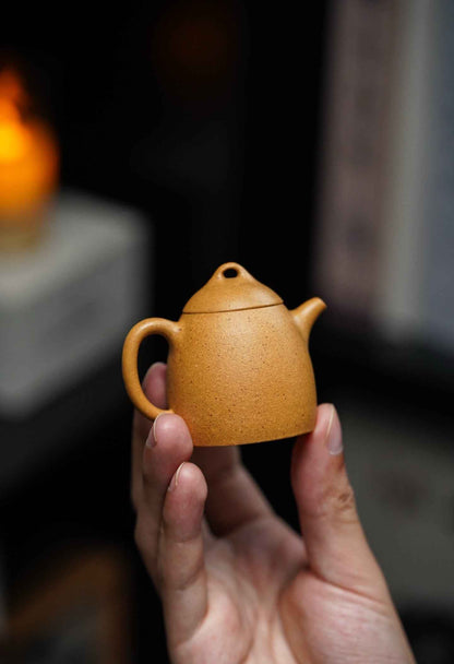 Mini Qin Quan Teapot, Huang Jin Duan Ni, 35ml