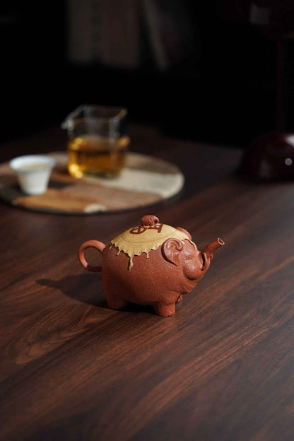 Fu Xiang Elephant Teapot, Jiang Po Ni, 200ml