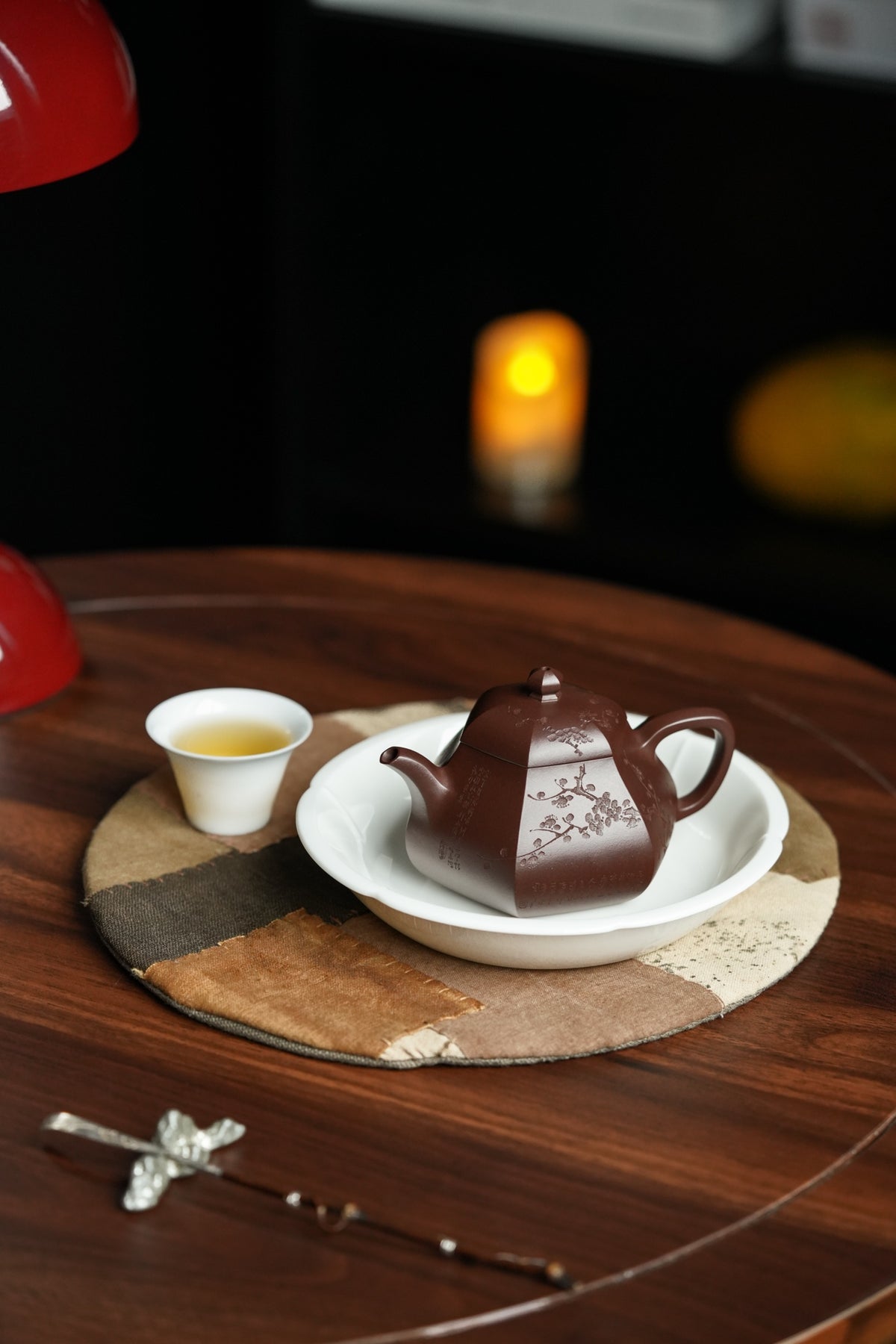 Wen Le Hexagonal Pear Teapot, Zi Ni, 160ml - view 1
