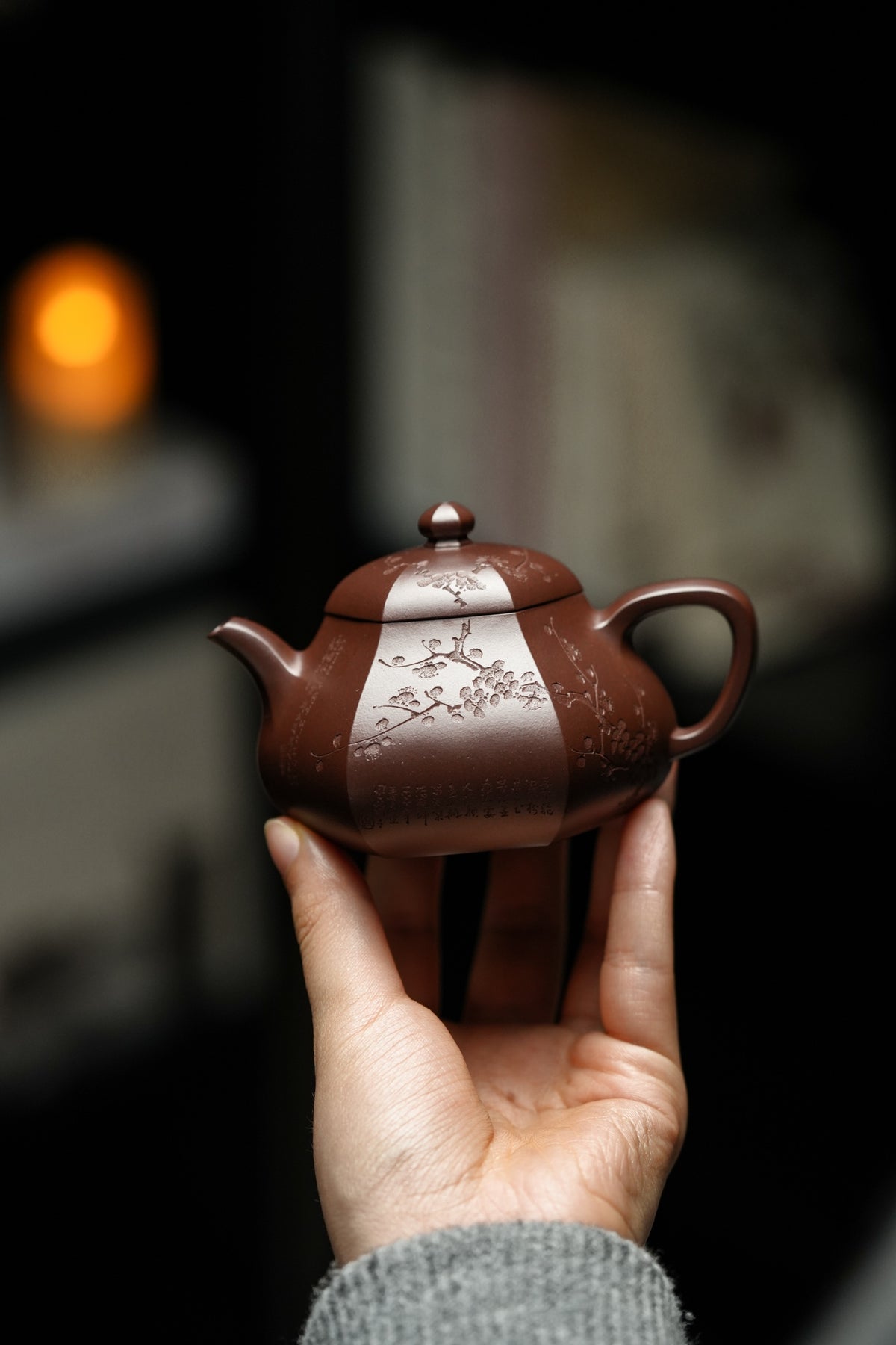 Wen Le Hexagonal Pear Teapot, Zi Ni, 160ml - view 5