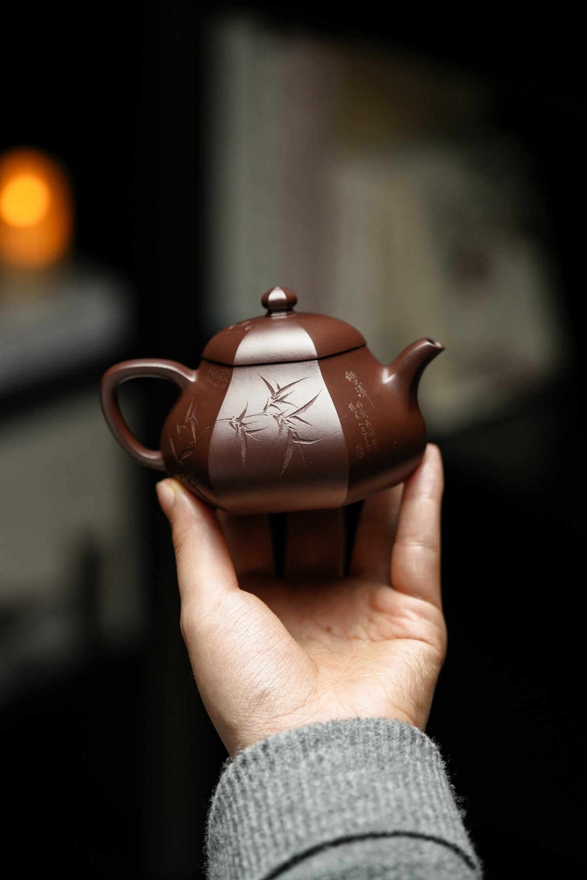 Wen Le Hexagonal Pear Teapot, Zi Ni, 160ml - view 6