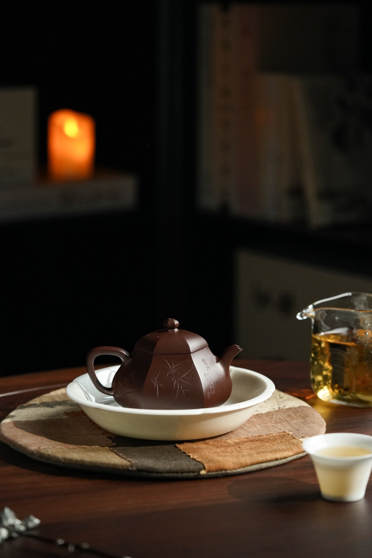 Wen Le Hexagonal Pear Teapot, Zi Ni, 160ml - view 9