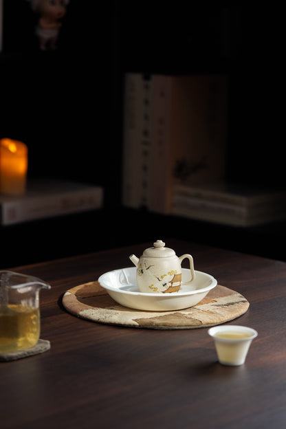 Gong Deng Yixing Teapot with Painted Leaves, 85ml - view 8