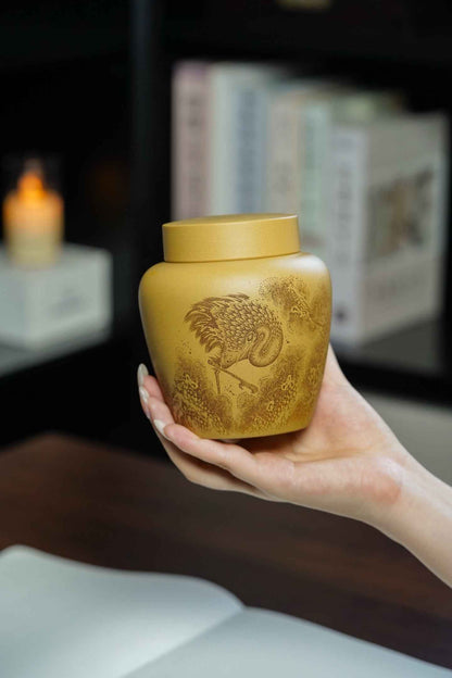 Jing He Chang Le Tea Storage Jar, Huang Jin Duan Ni
