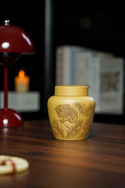 Jing He Chang Le Tea Storage Jar, Huang Jin Duan Ni