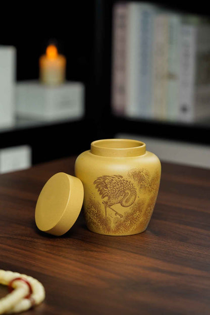 Jing He Chang Le Tea Storage Jar, Huang Jin Duan Ni