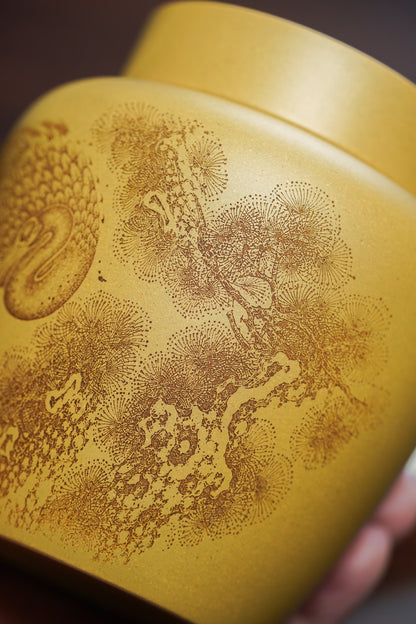 Jing He Chang Le Tea Storage Jar, Huang Jin Duan Ni - view 7