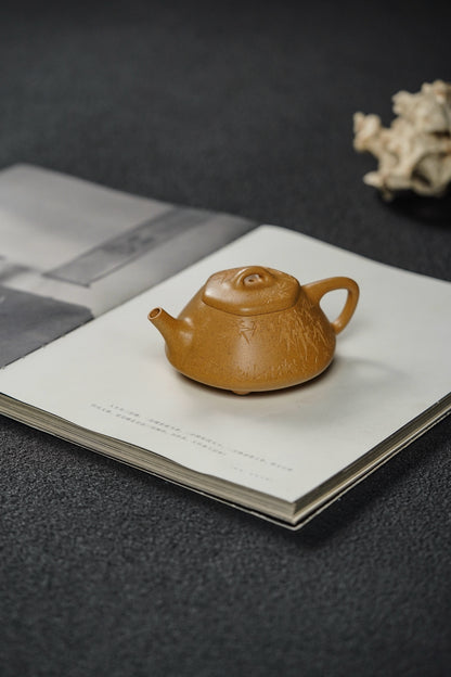 Hexagonal Le Piao Teapot, Huang Jin Duan Ni, 150ml - view 7