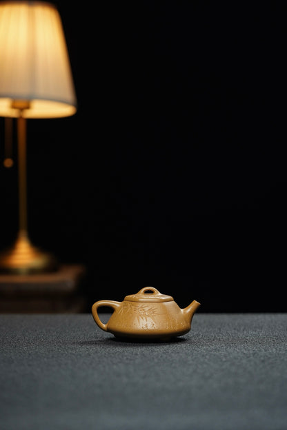 Hexagonal Le Piao Teapot, Huang Jin Duan Ni, 150ml - view 8