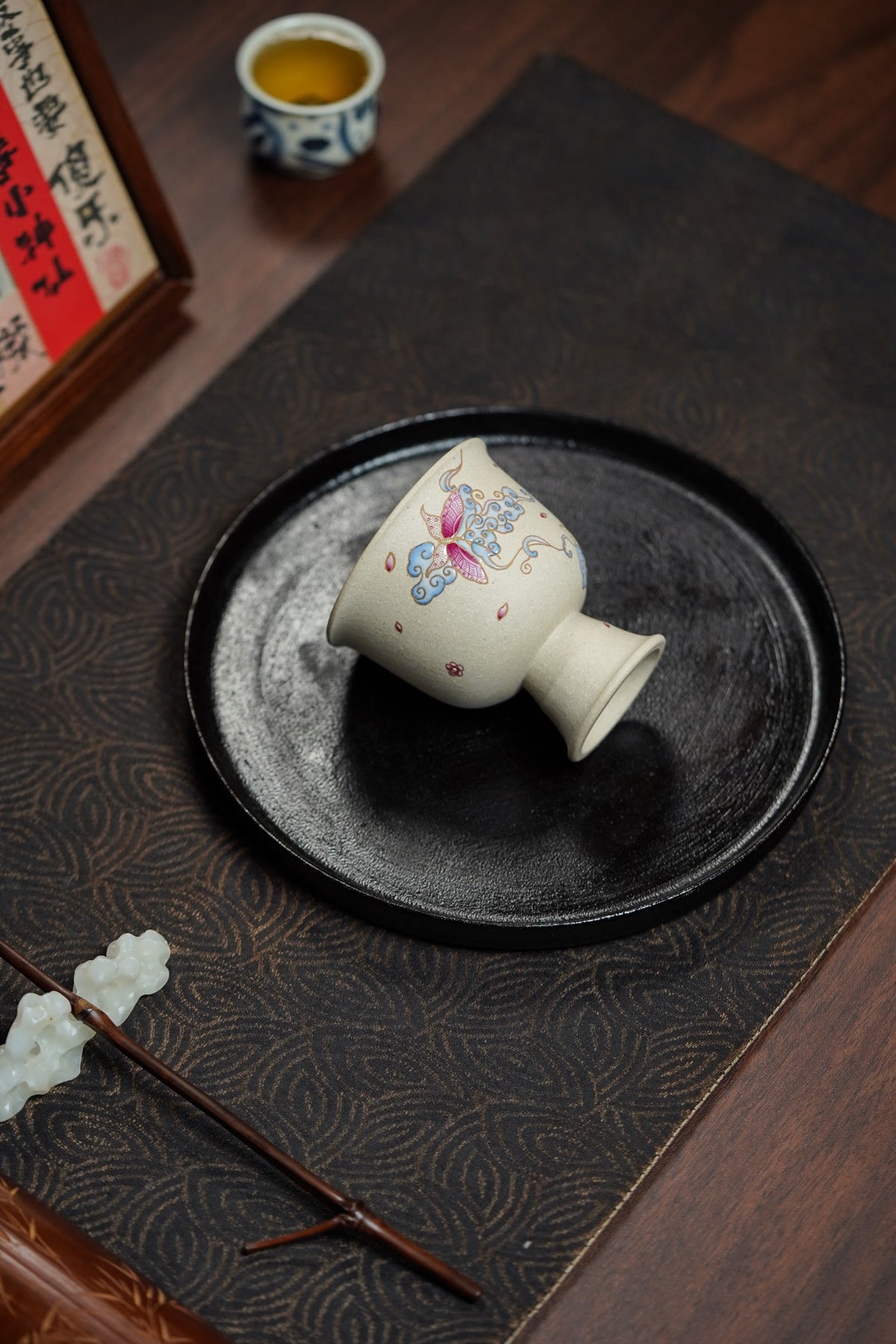 Butterfly and Flower Master Cup, Bai Yu Duan, 90ml - view 4