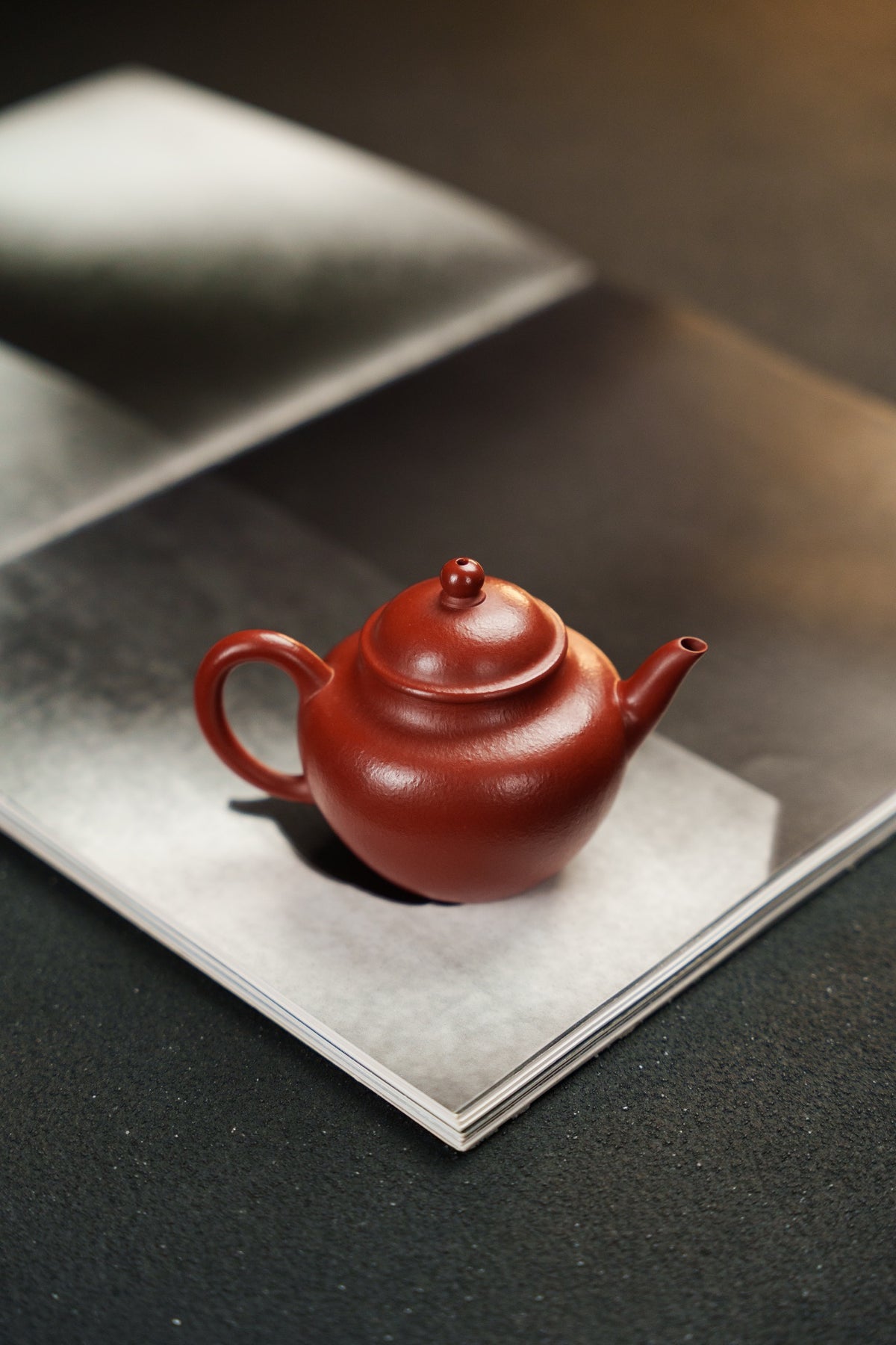 Xiao Jun Le Fully Handmade Yixing Zisha Teapot, Lao Zhu Ni Clay, 150ml - product photograph 8